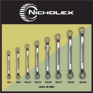 NICHOLEX Kunci Ring 8 pcs / Kunci Double Ring (6-22mm) (1650-008)