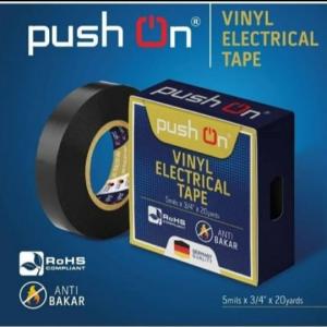 ISOLASI LISTRIK PUSH ON VINYL ELECTRICAL TAPE 5MILI X 3/4 X 20 YARDS