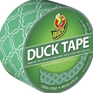 Duck Brand 282565 Printed Duct Tape Emerald Tile 1.88 Inches X 10