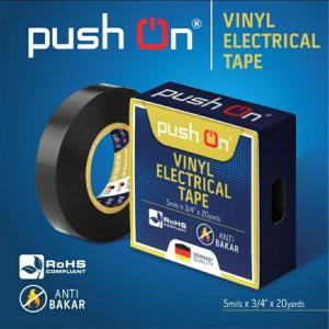 isolasi PUSH ON Vinyl electrical tape Hitam