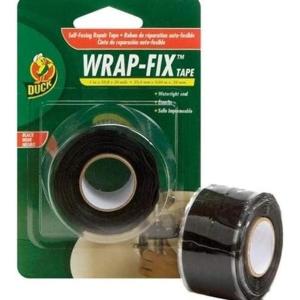 Duck Brand WrapFix Repair Tape 1Inch By 10 Feet Single Roll Black 442055