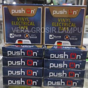 10 PC ISOLASI LISTRIK PUSH ON VINYL ELECTRICAL TAPE 5milX3/4X20 Yards