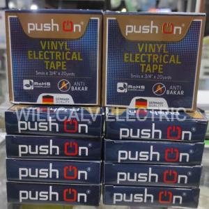 10 PC ISOLASI LISTRIK PUSH ON VINYL ELECTRICAL TAPE 5 mil X 3/4 X 20